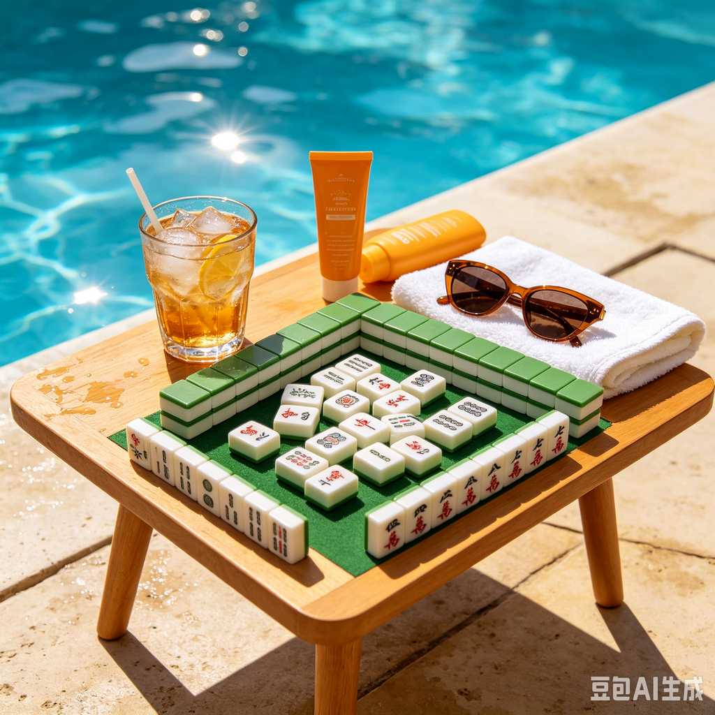 travel mahjong table mat set