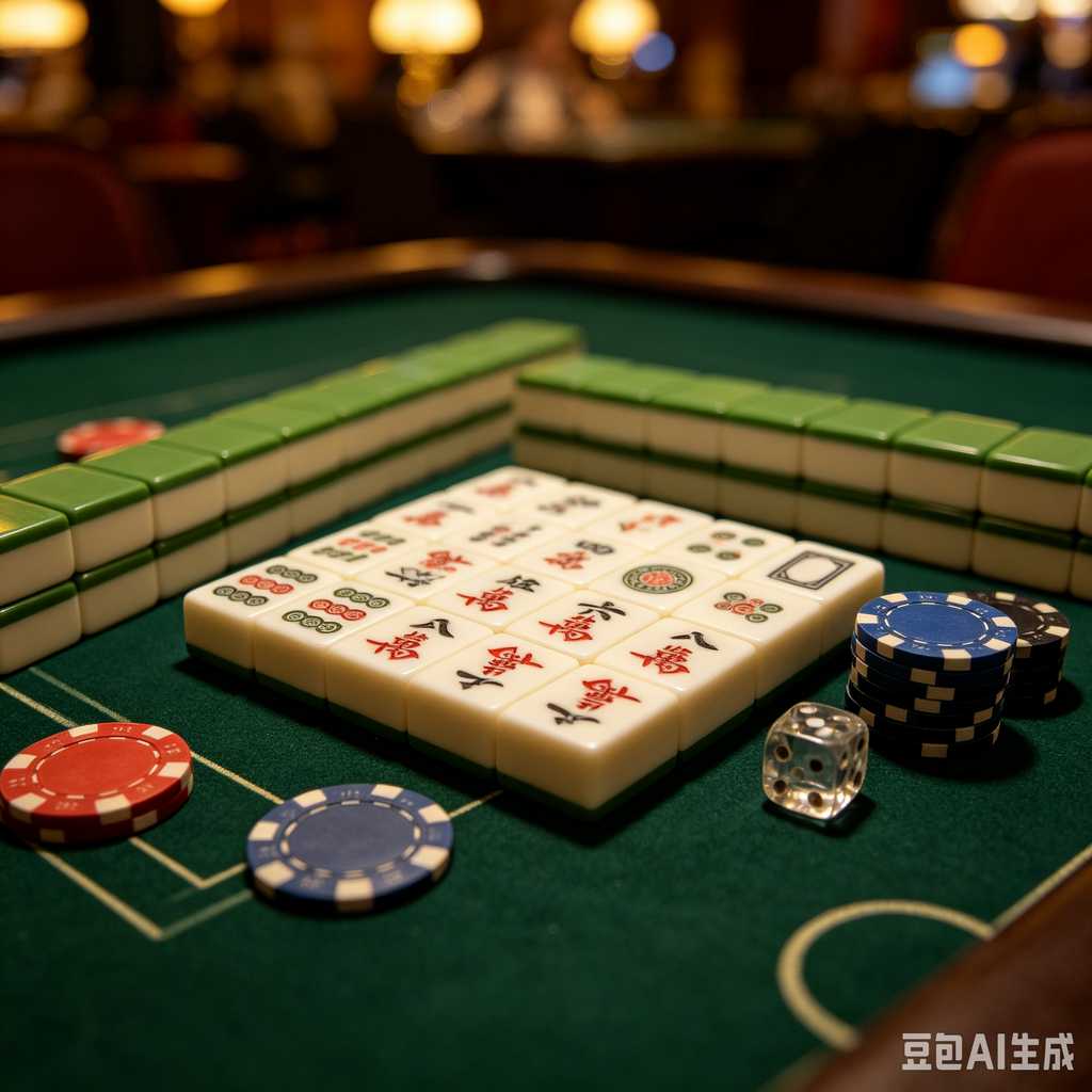 compact mahjong set with case